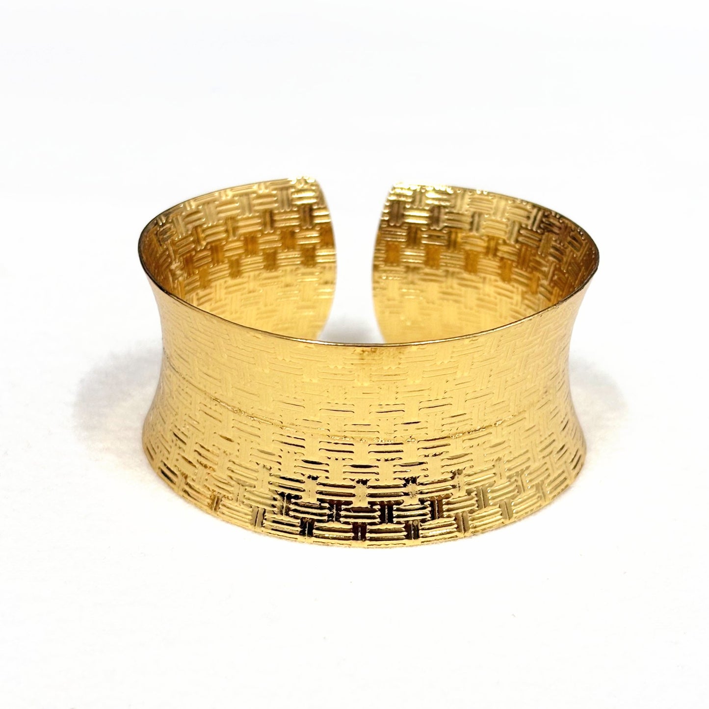 Bracelet Jonc Acier Inoxydable Doré