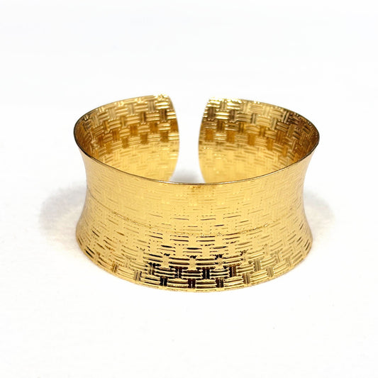 Bracelet Jonc Acier Inoxydable Doré