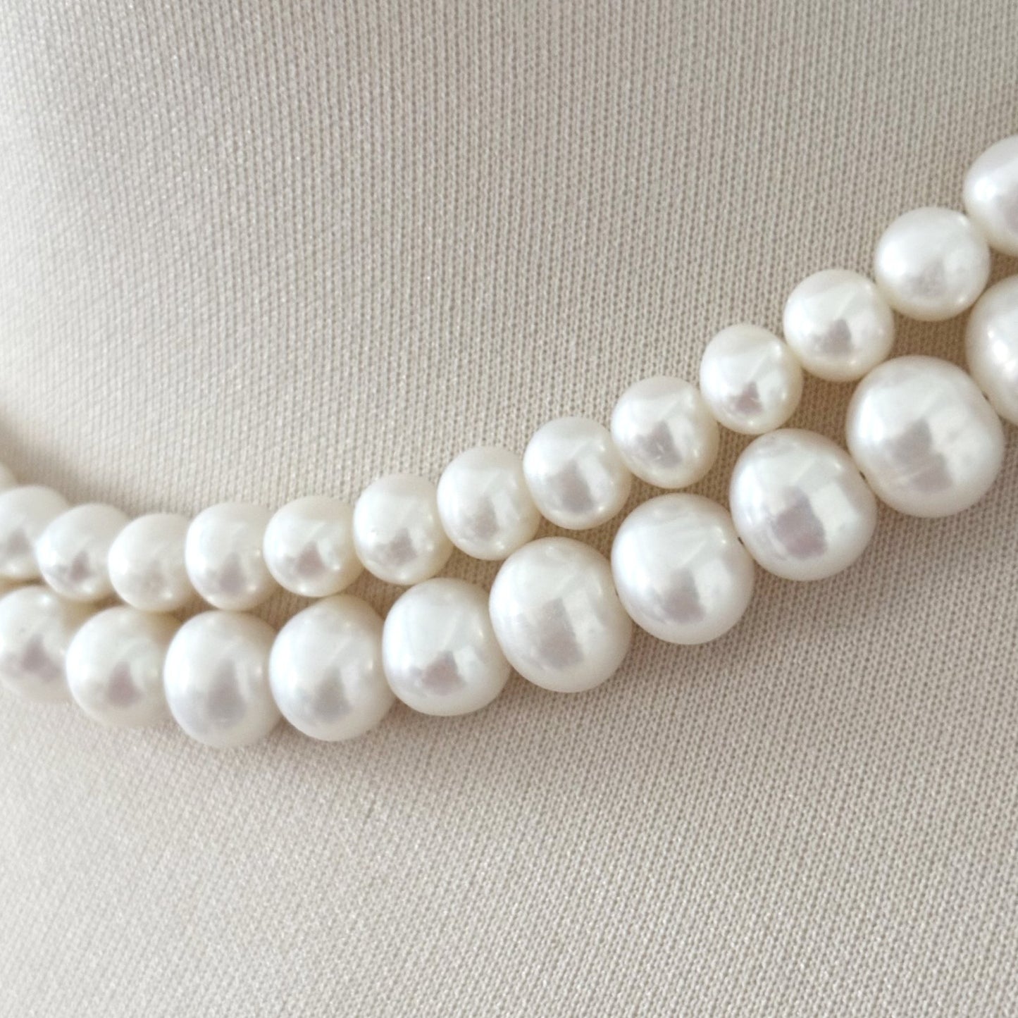 Collier Perle D'Eau Douce Acier Inoxydable Argenté