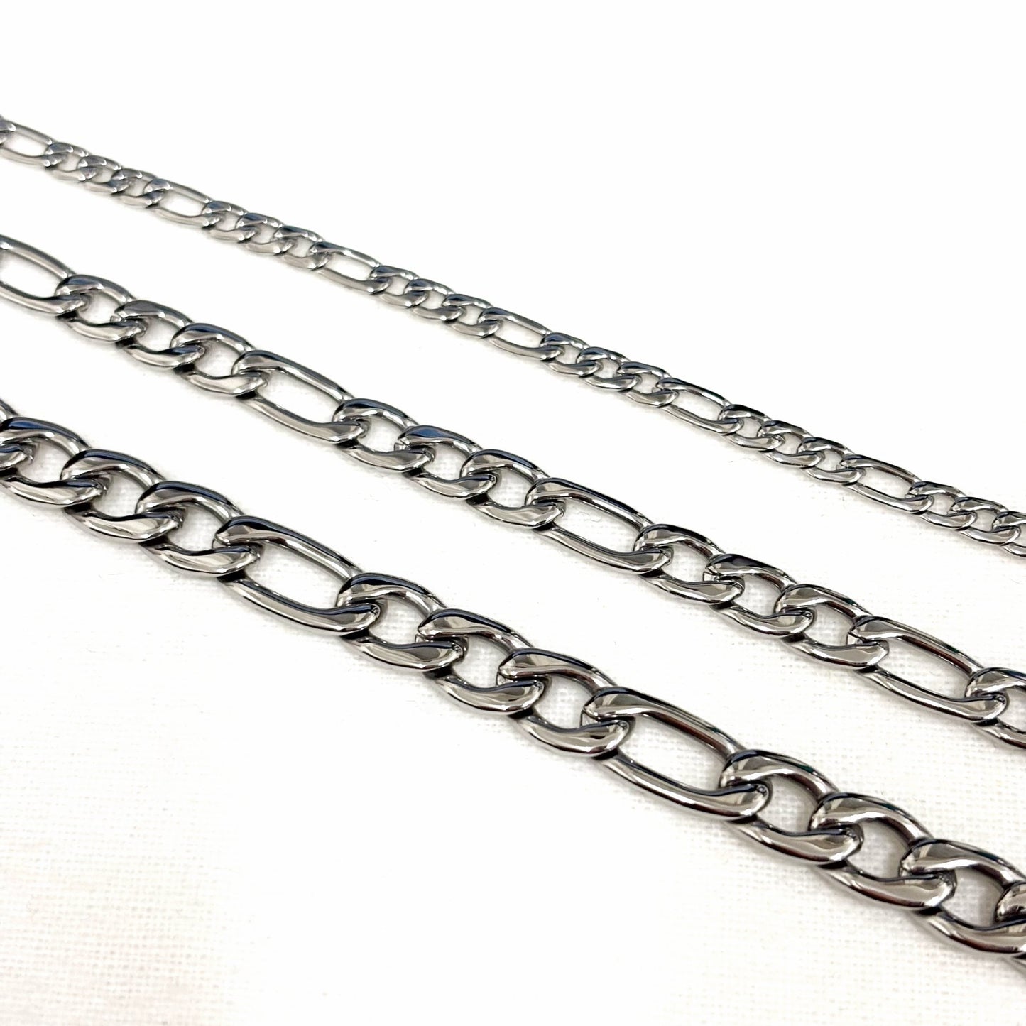Collier Acier Inoxydable Blanc Chaine