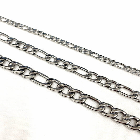 Collier Acier Inoxydable Blanc Chaine