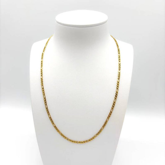 Collier Chaine Acier Inoxydable Doré