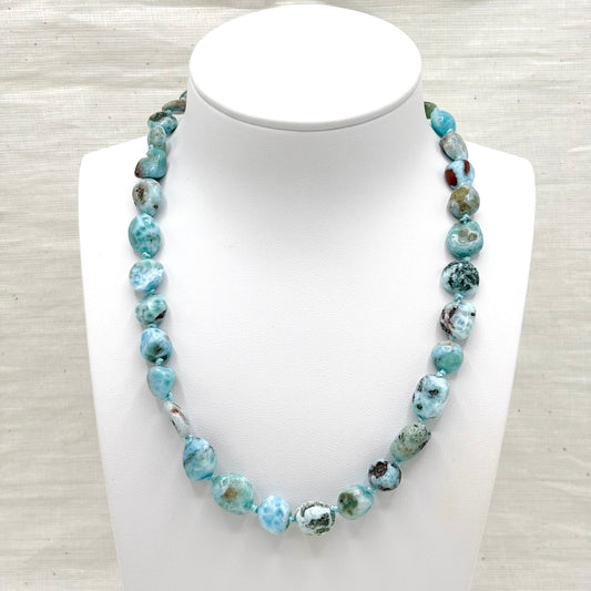 Collier Pierre Naturelle Larimar