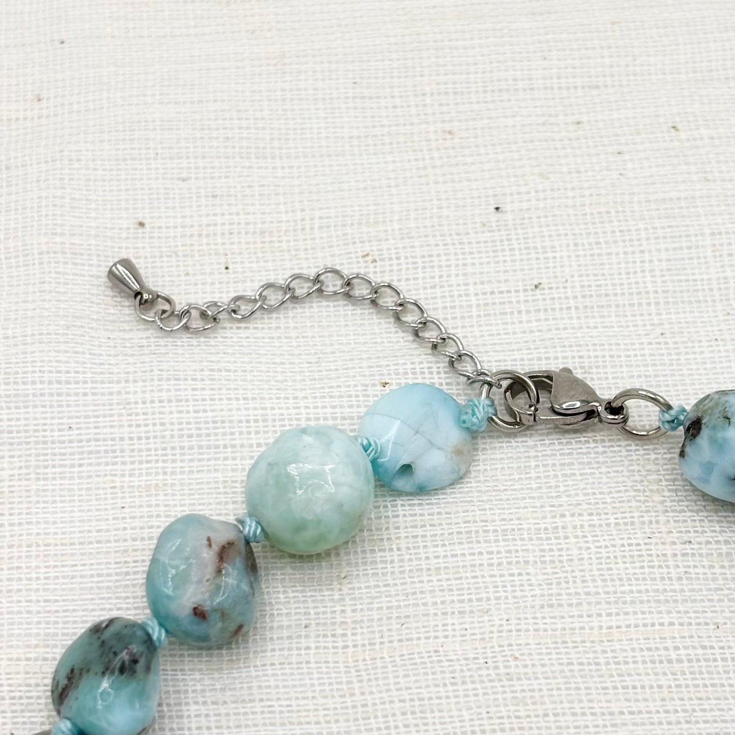 Collier Pierre Naturelle Larimar
