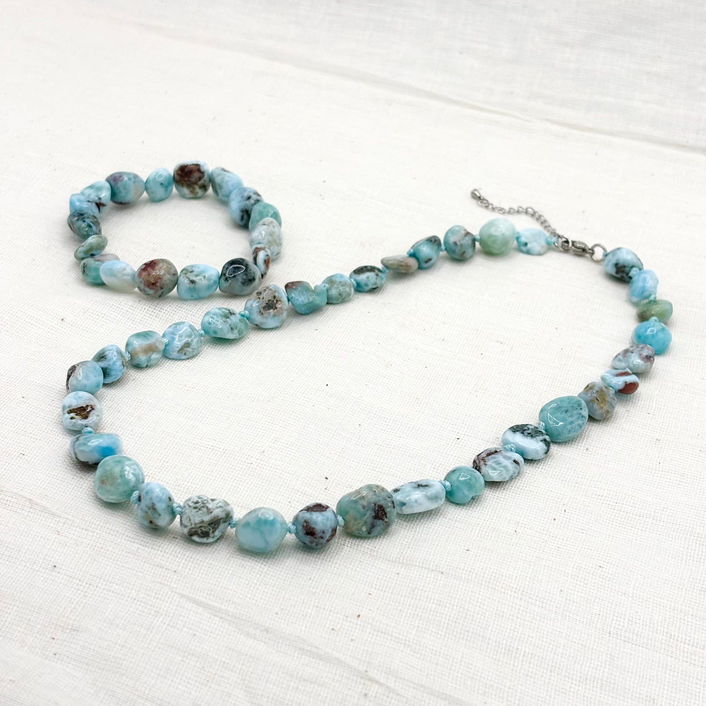 Collier Pierre Naturelle Larimar