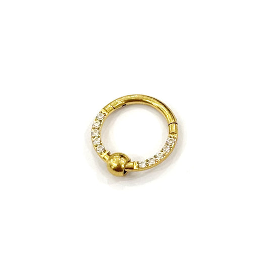 Piercing Nez Acier Inoxydable Doré